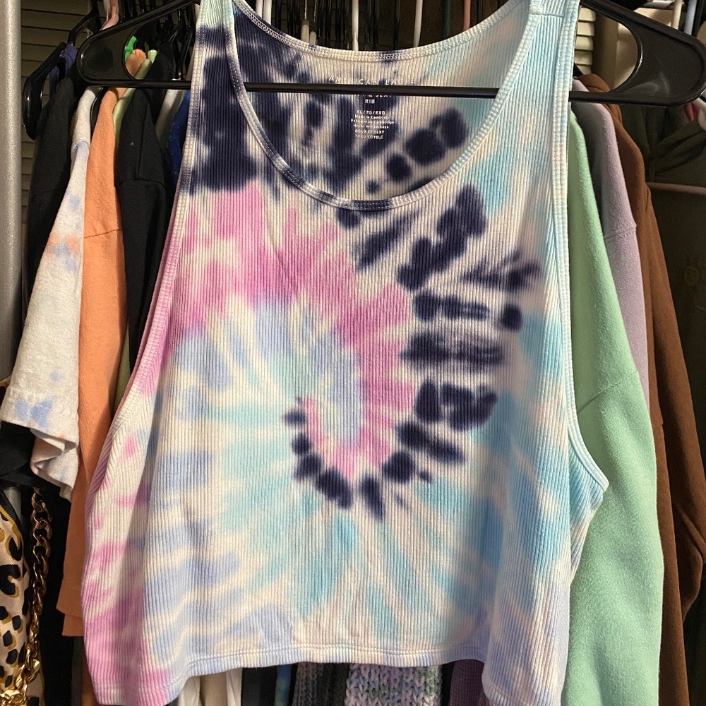 American Eagle Cropped Ribbed Tank